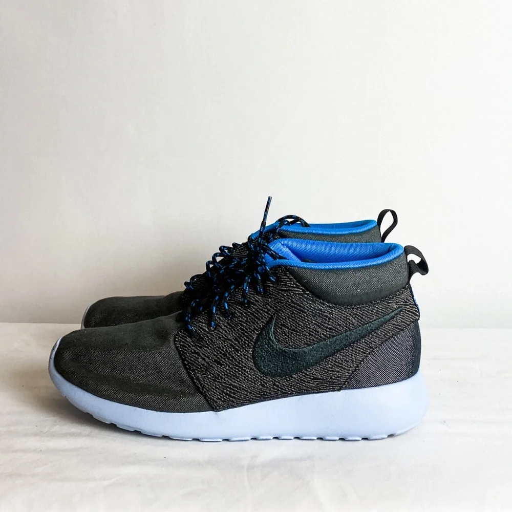 NIKE Roshe Run Mid City Pack Paris Sneakerboot Anthracite - Picture 4 of 11